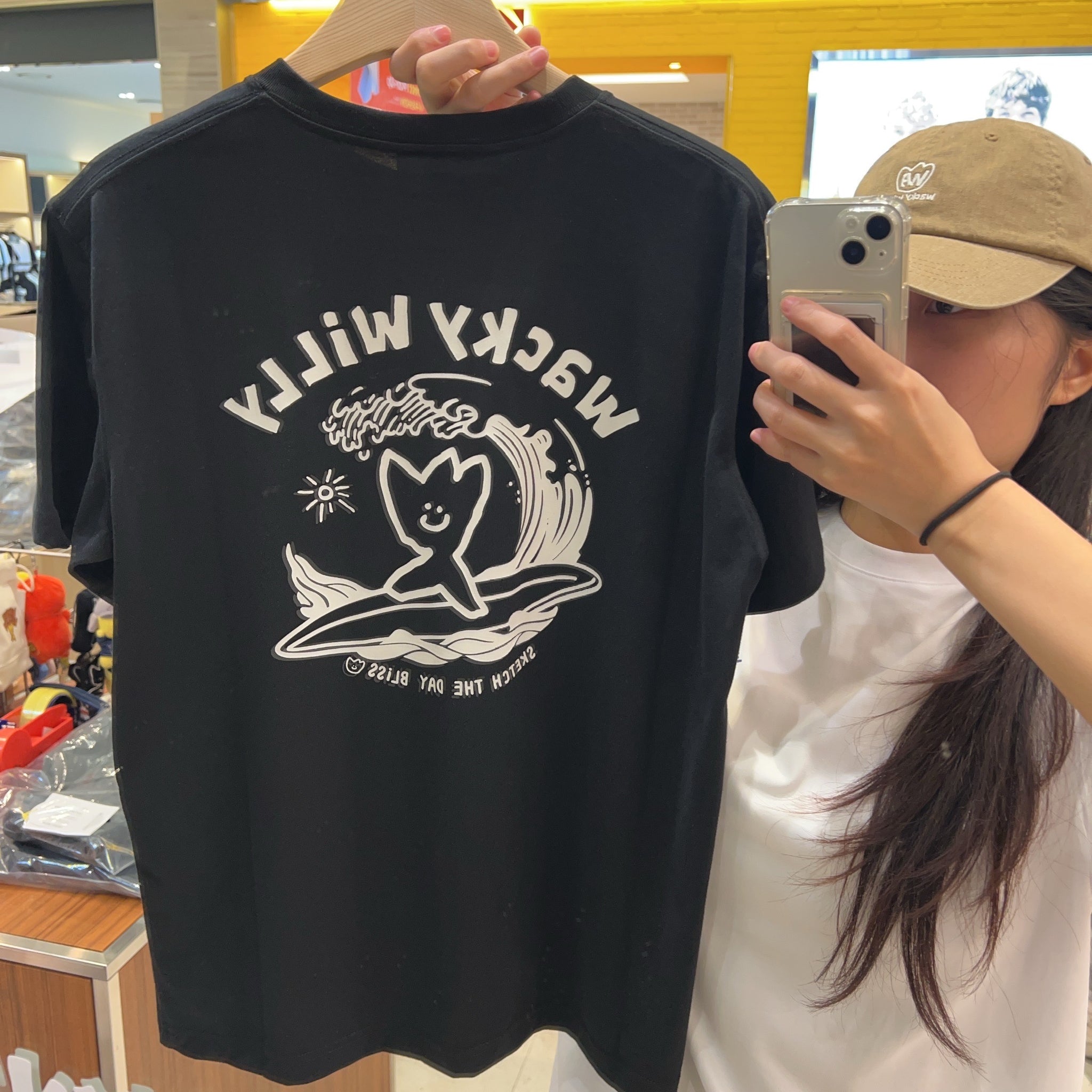 韓國 Wacky Willy Surfing Kiki Graphic Short Sleeve T-Shirt【WW008】