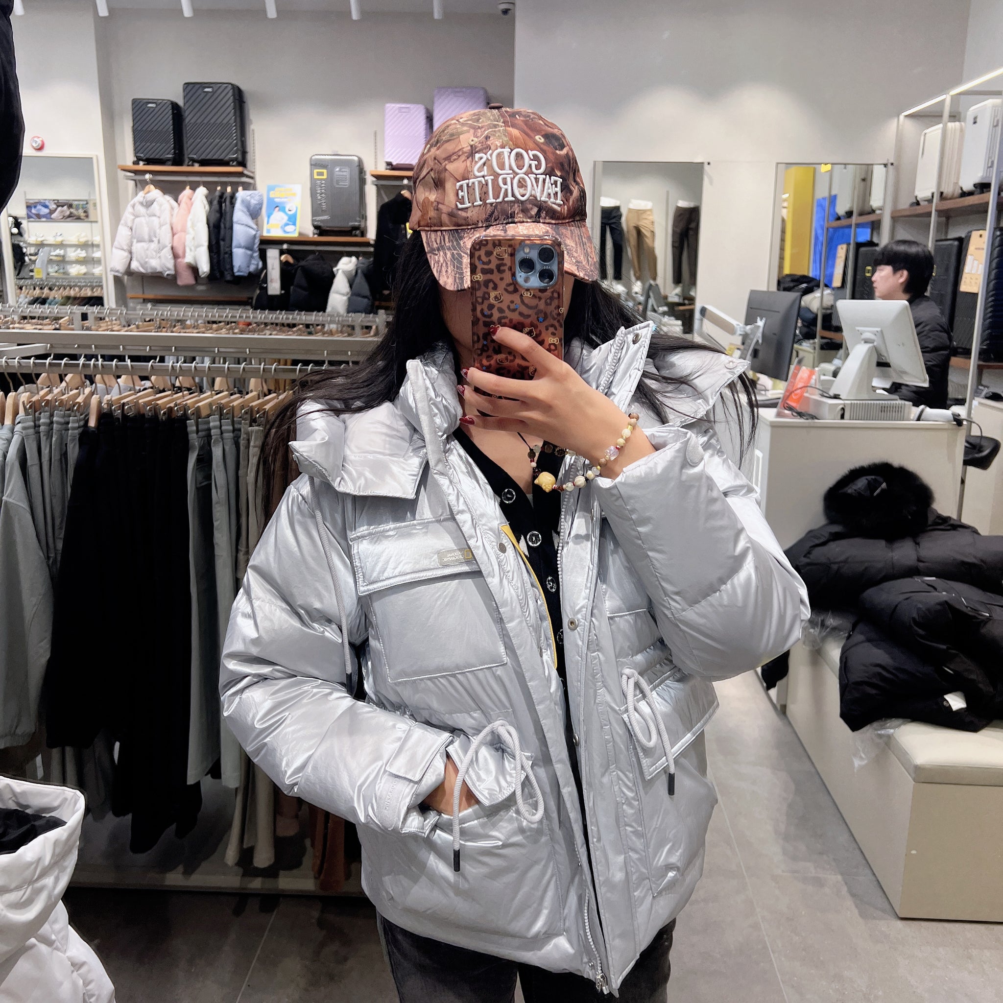 韓國 National Geographic Women's Benetti Mid-Length Down Jumper (鴨絨)【NG219】