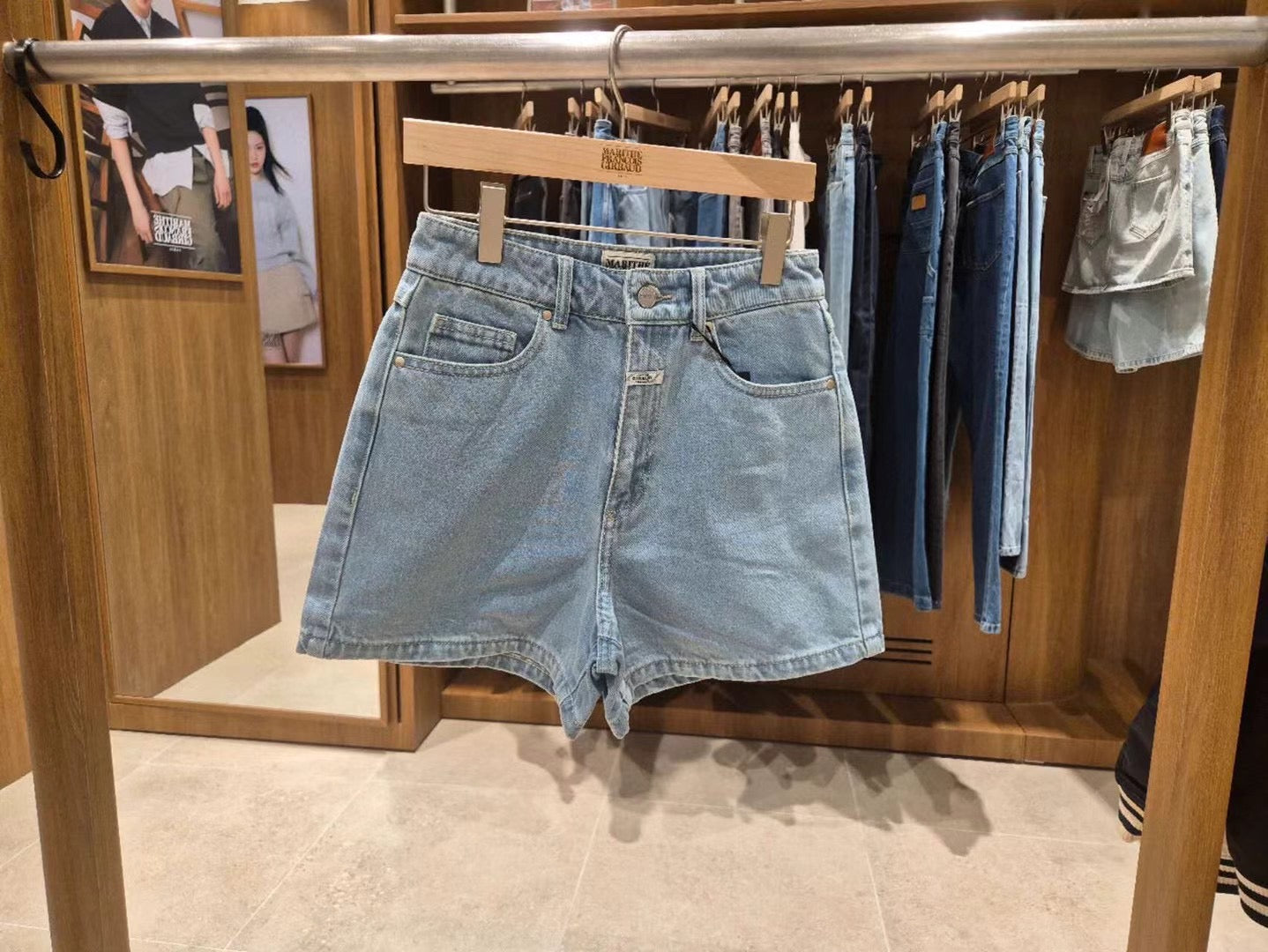 韓國 Marithe Francois Girbaud Women's DENIM SHORTS【MF496】
