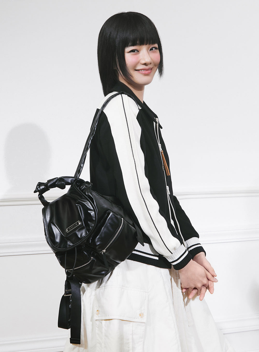 韓國 Satur Drawstring Mini Backpack【SA046】