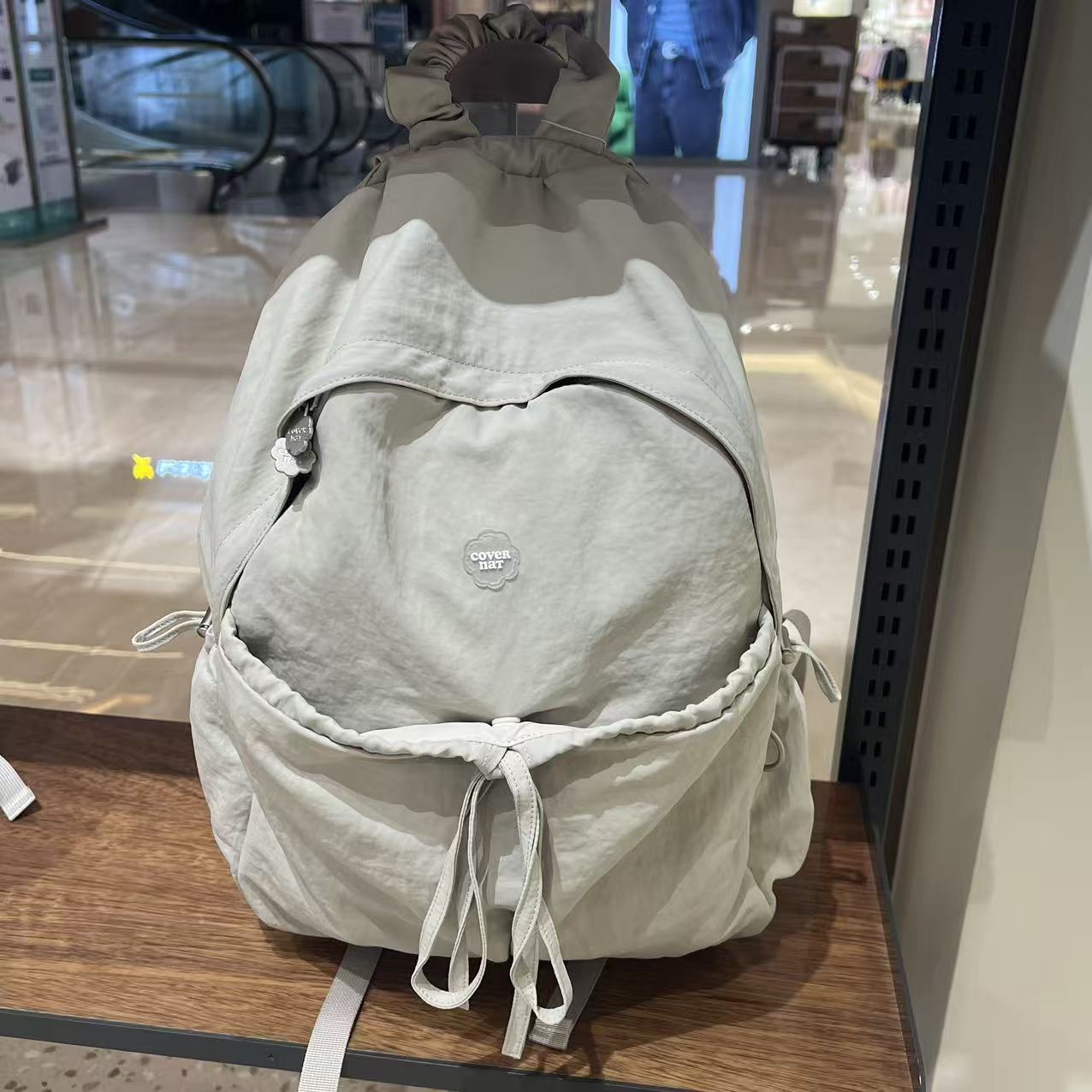 韓國 Covernat Cloverheart Shirring Nylon Backpack【CO002】