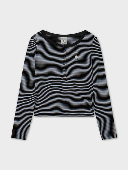 韓國 Who.A.U Steve Henry Neck T-Shirt【WA195】