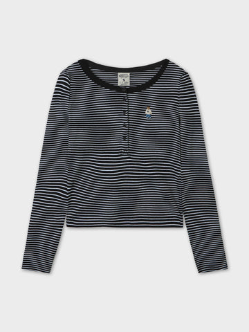 韓國 Who.A.U Steve Henry Neck T-Shirt【WA195】