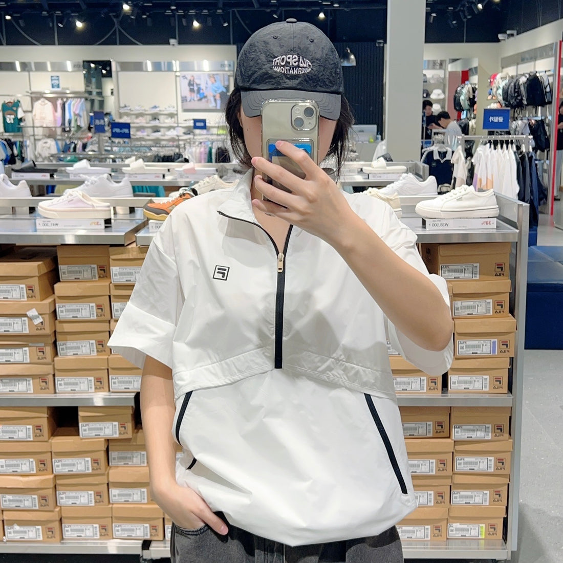 韓國 FILA Unisex Lightweight Stretch Short Sleeve Anorak【FA306】
