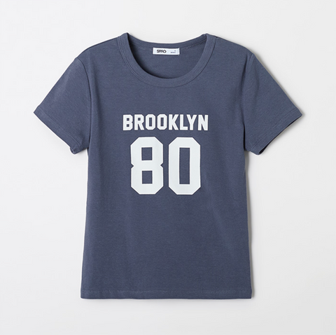 韓國 SPAO NEWYORK Slim Fit Short Sleeve T-Shirt【SP180】