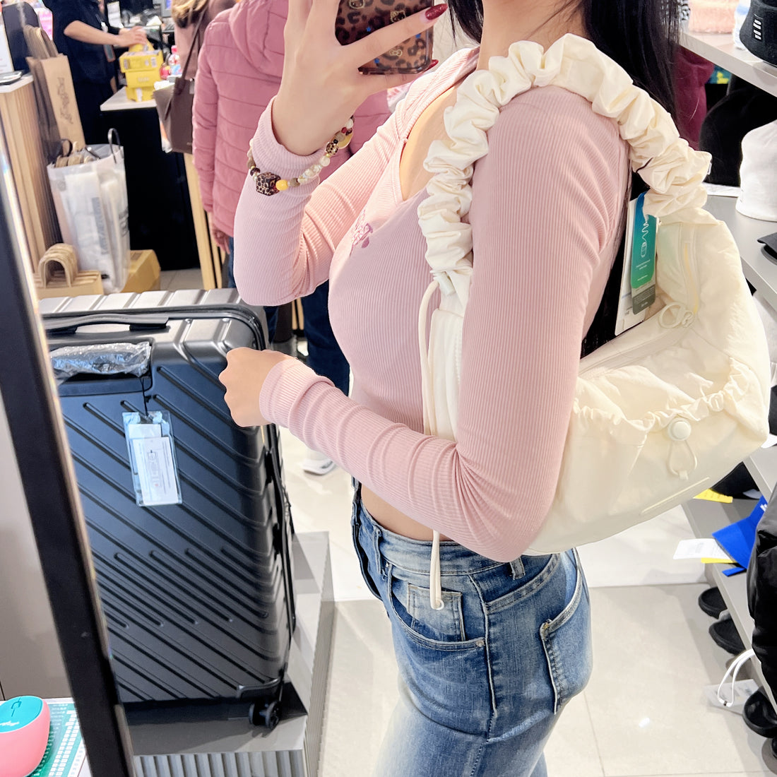 韓國 National Geographic Padded String Bag【NG153】