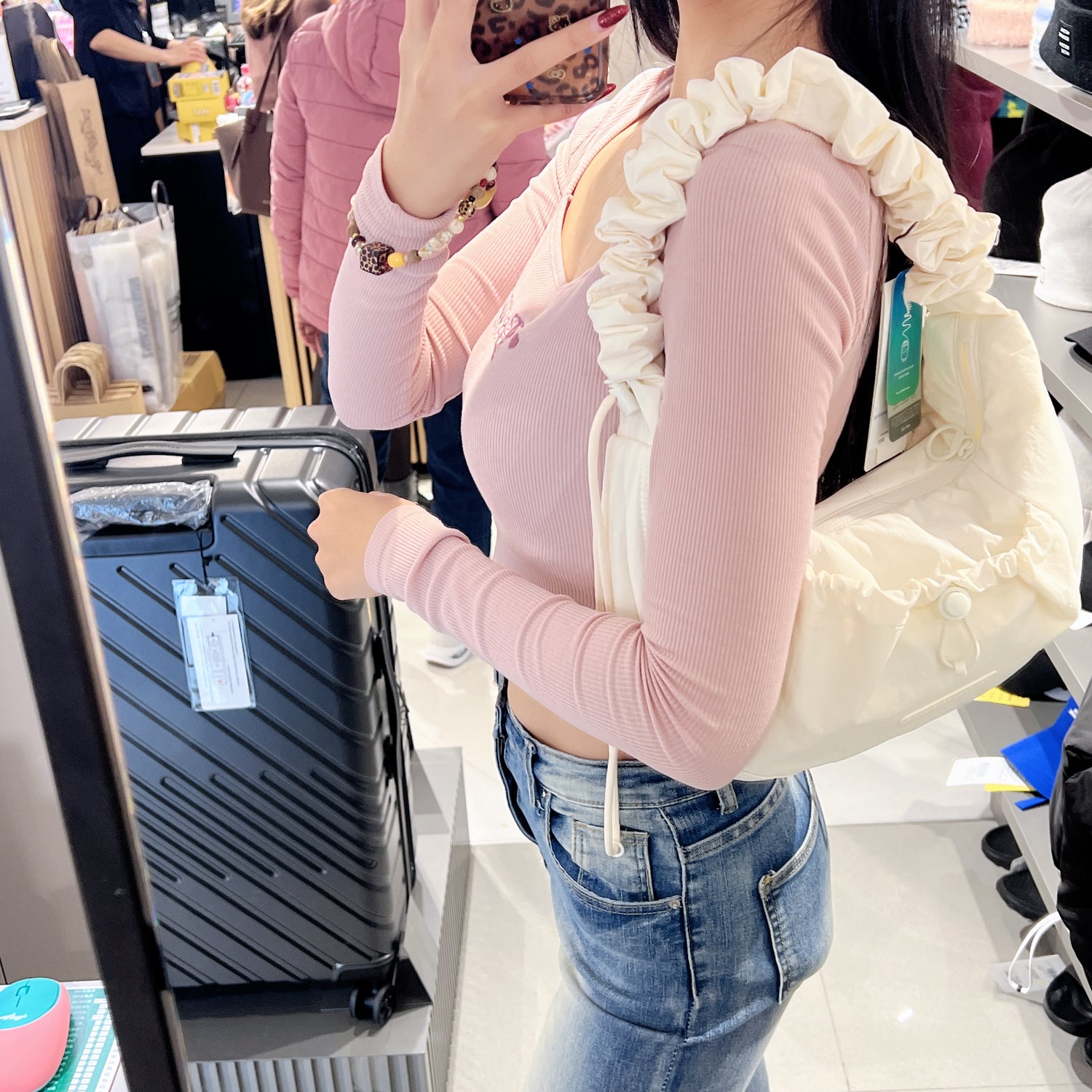 韓國 National Geographic Padded String Bag【NG153】