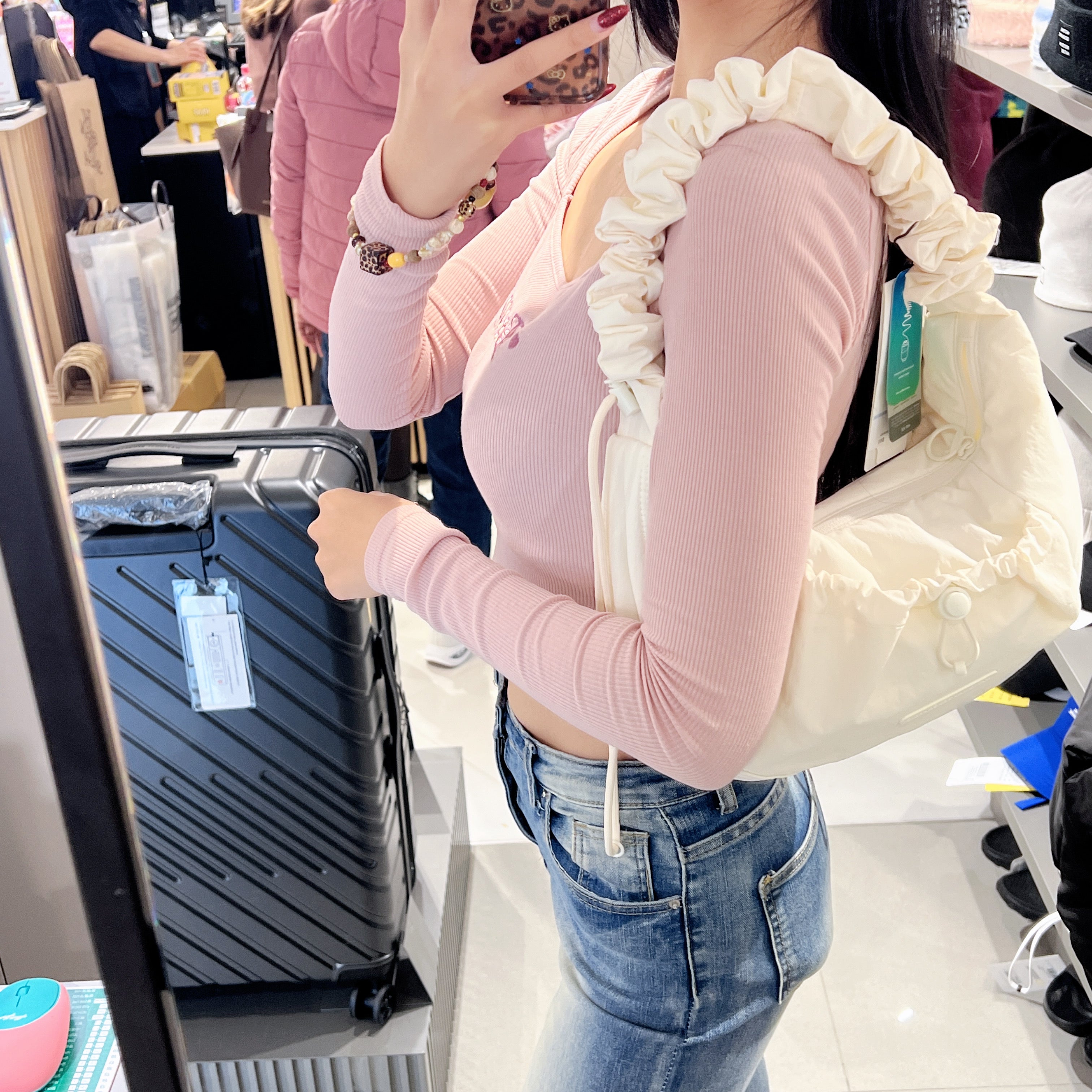 韓國 National Geographic Padded String Bag【NG153】