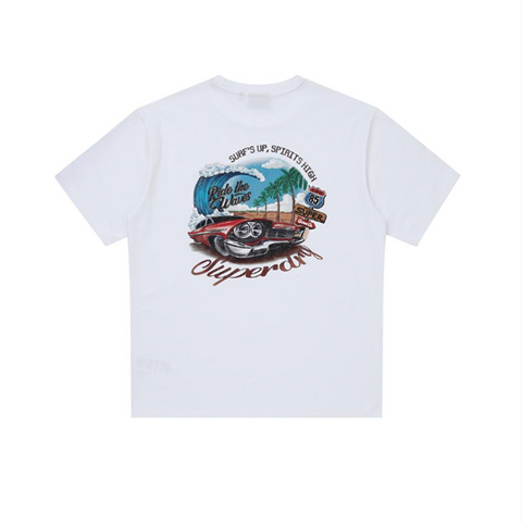 韓國 Superdry Beach Car T-Shirt【SU119】
