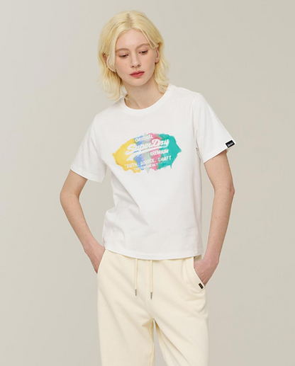 韓國 Superdry Watercolor Graphic T-Shirt【SU041】