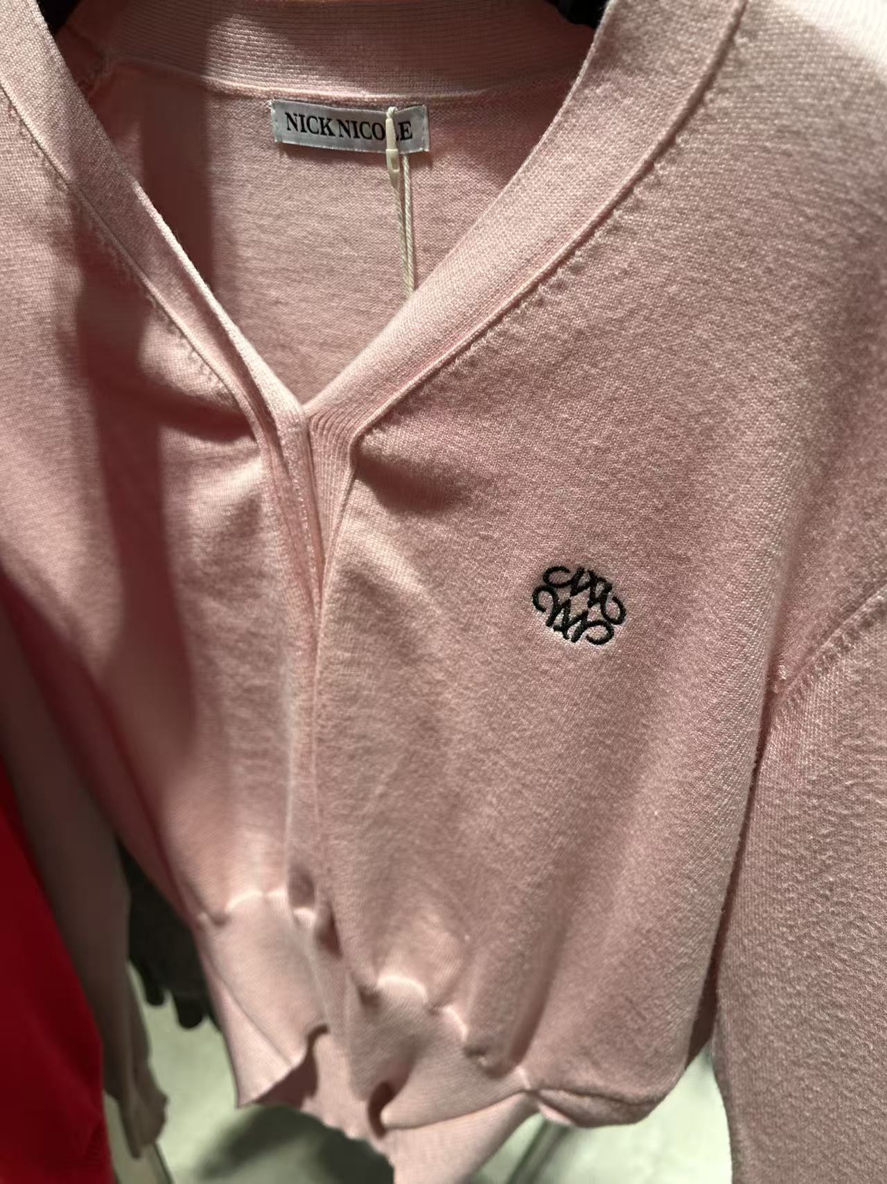 韓國 Nick Nicole Logo Quality Cardigan【NK053】