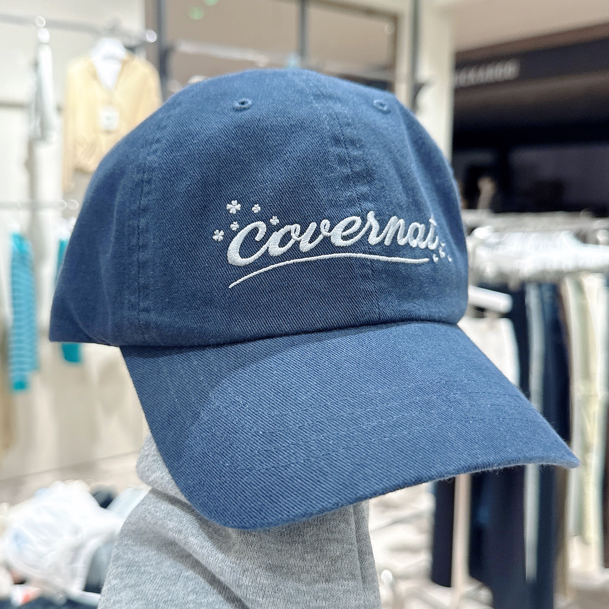 韓國 Covernat Clover Heart Cursive Washed Ball Cap【CO088】