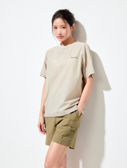 韓國 Discovery Fresh Event Woven Short Sleeve T-Shirt凉爽防晒面料【DY041】