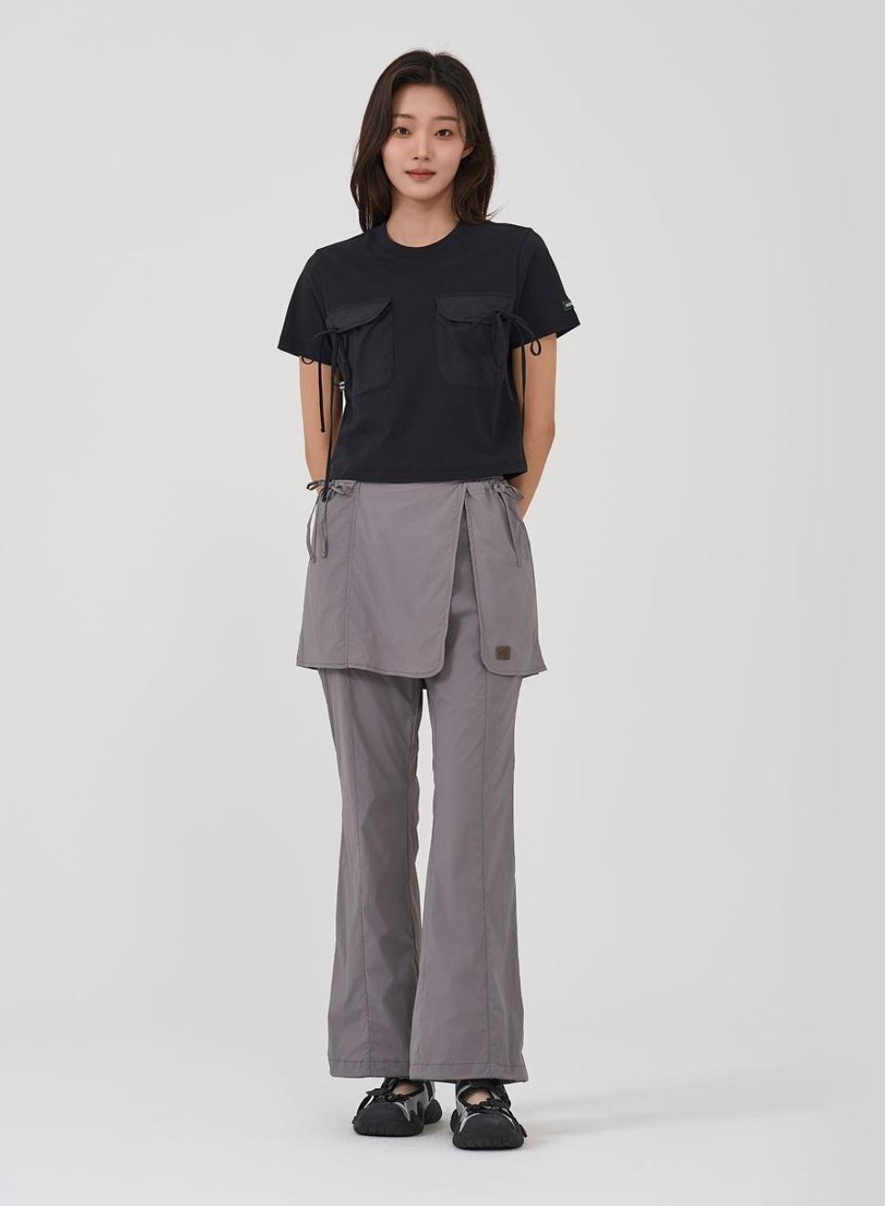 韓國 BBC W Layered String Pants【BC119】