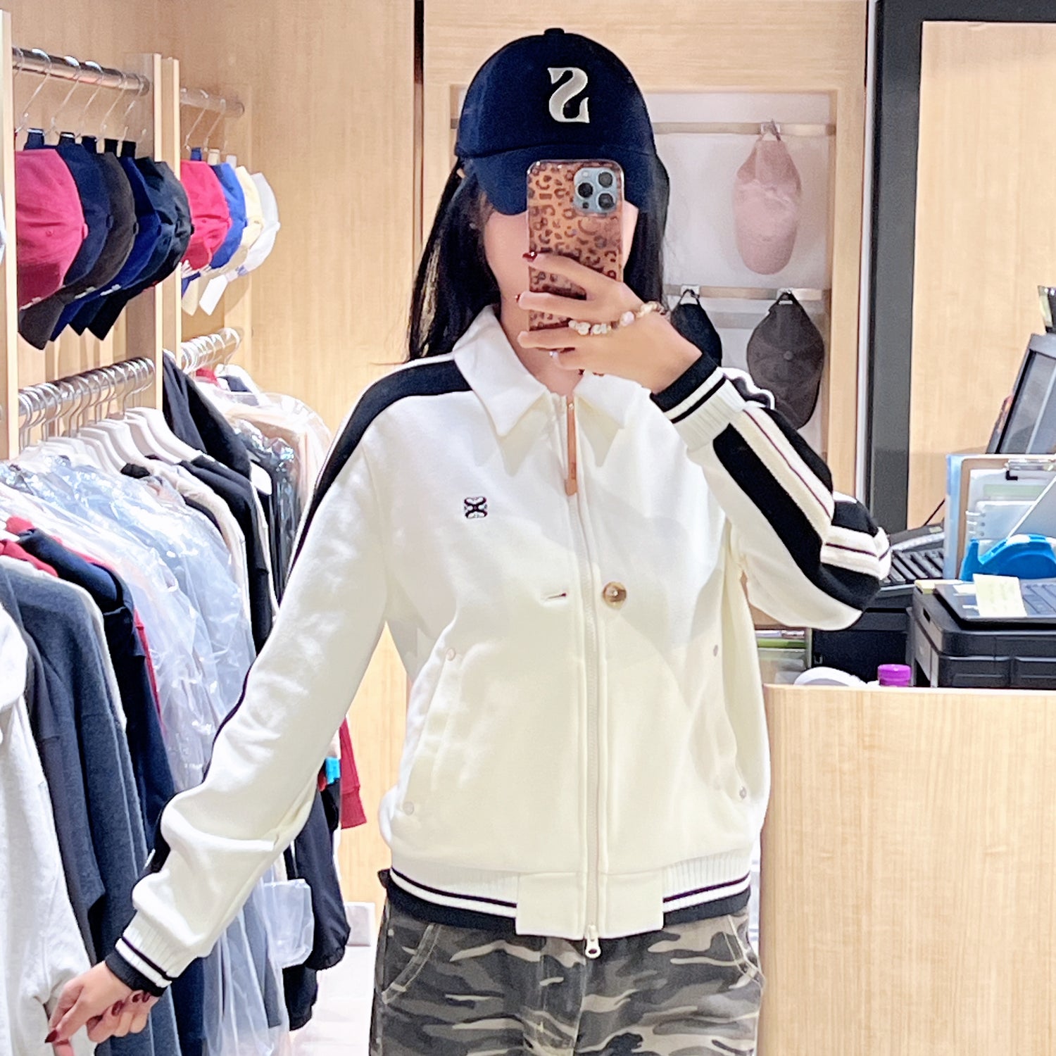 韓國 Satur Lawton Collar Track Zip-Up Jacket【SR132】