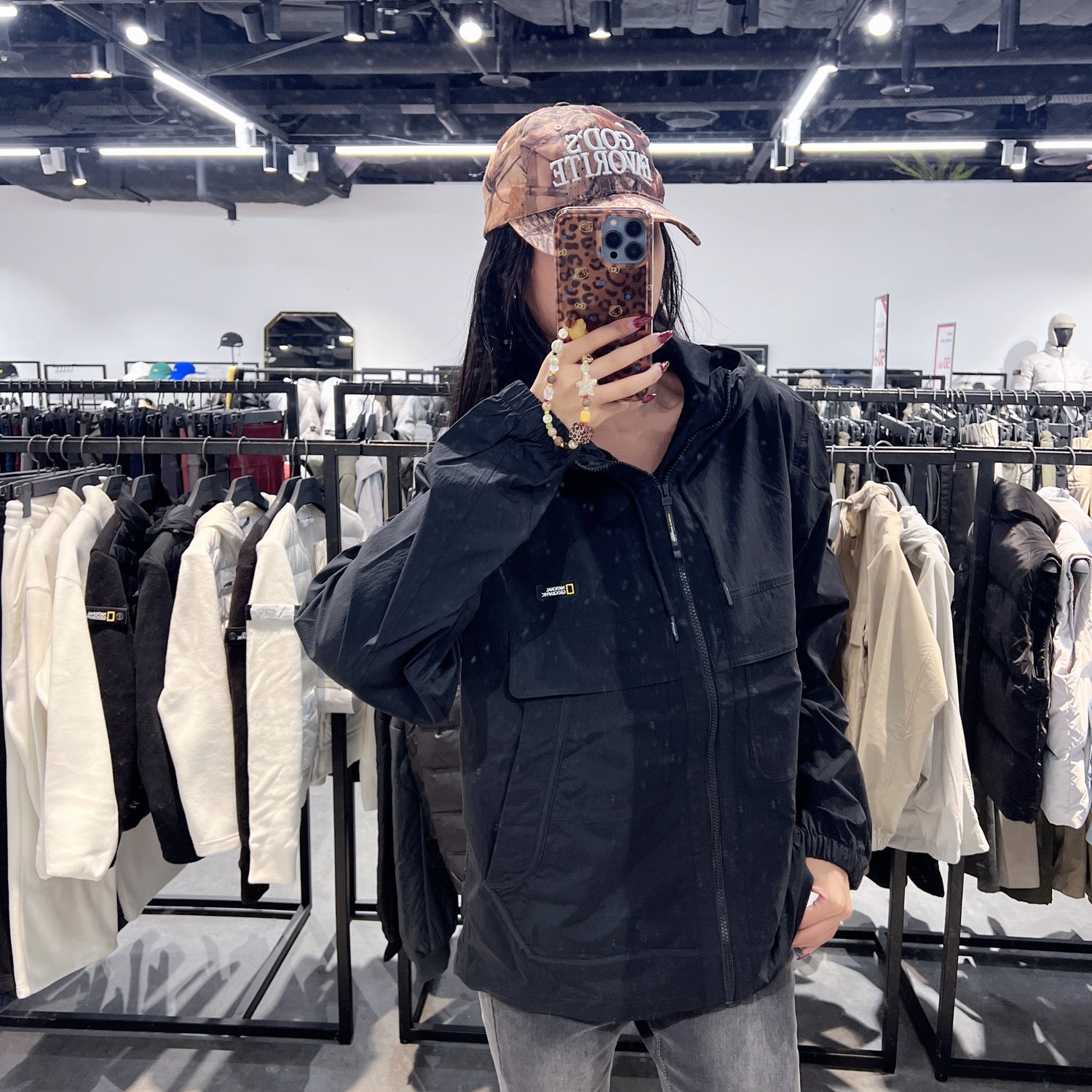 韓國 National Geographic Moose Pocket Woven Training Jacket【NG090】