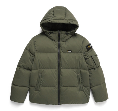 韓國 National Geographic Golden Mall Short Length Goose Hoodie Down Jumper鵝絨【NG819】