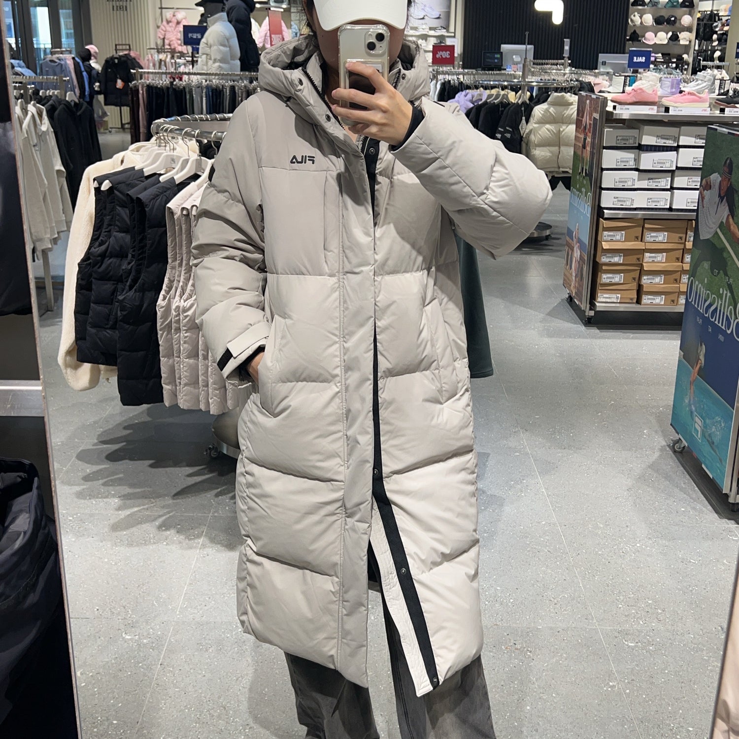 韓國 FILA Stretch Goose Long Padding (鵝絨)【FA011】