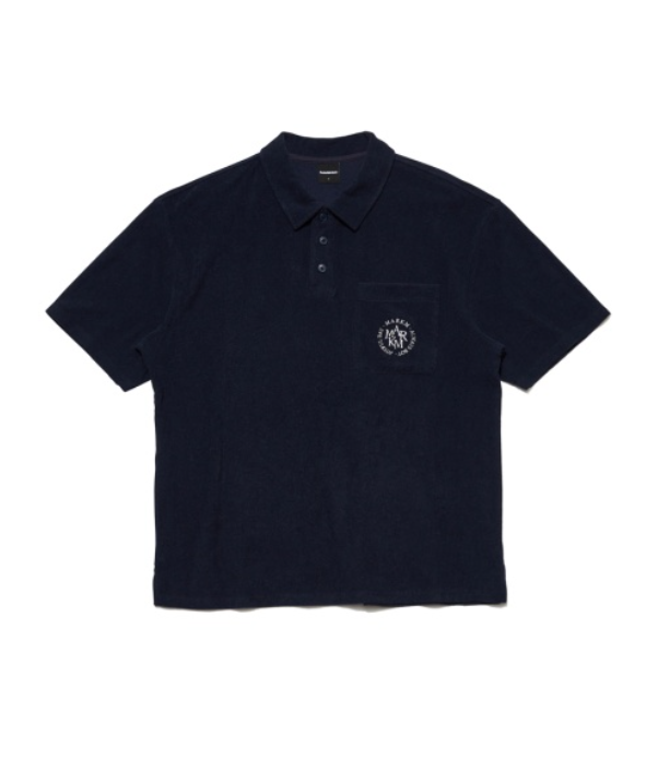 韓國 Markm Solid Terry Set-Up Collar T-Shirt【MA193】