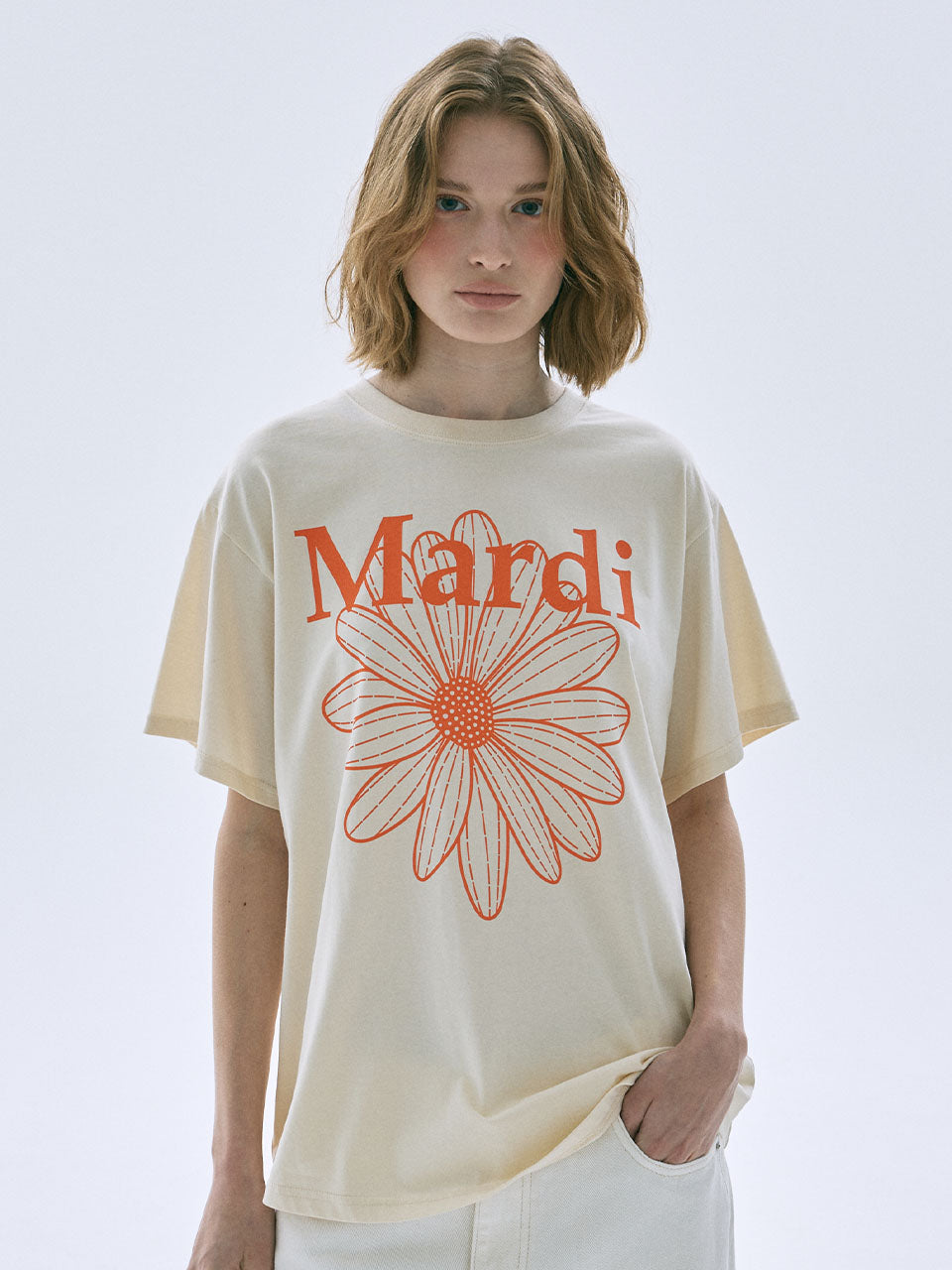 韓國 Mardi Mercredi TSHIRT FLOWERMARDI【MM032】