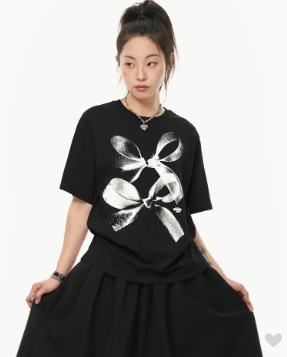 韓國 Video Jockey Ribbon Two T-Shirt【VJ042】