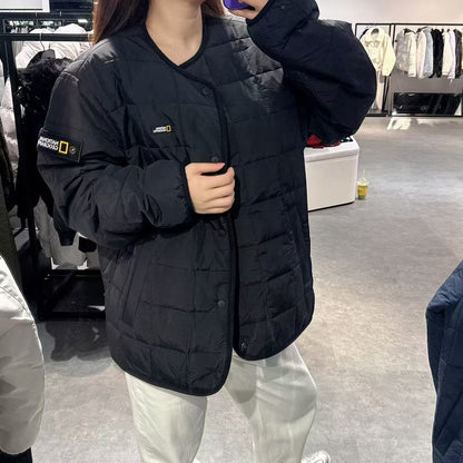 韓國 National Geographic Osukuni Quilted Reversible U-Neck Jacket【NG099】