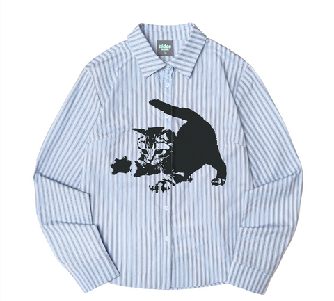 韓國 Video Jockey Big Kitty Shirt【VJ084】