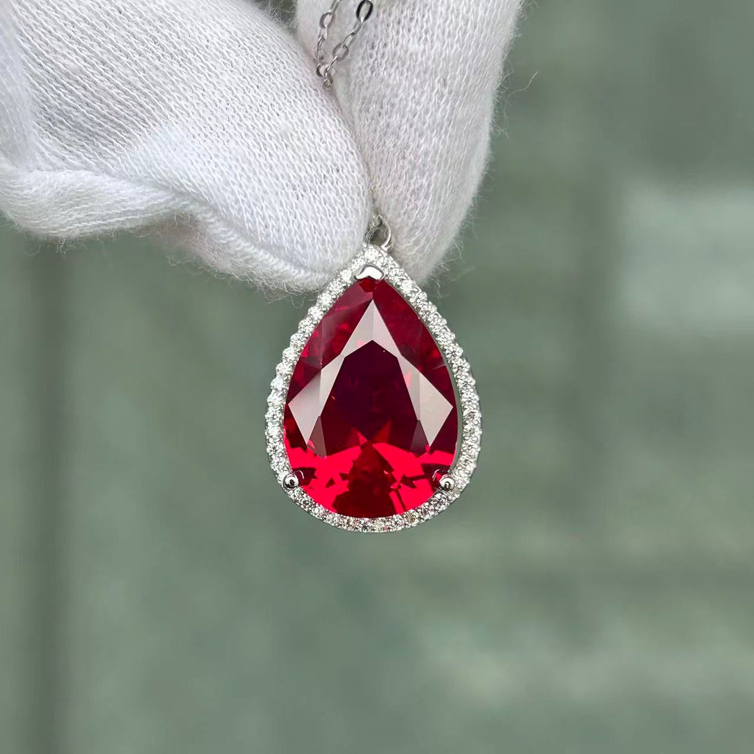 日本直送 驚艷絕倫的紅寶石閃鑽項鍊【JS404】