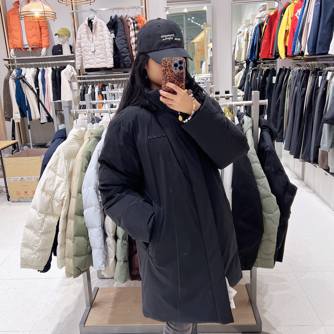 韓國 Eider Cashmere Middle Coat Down Jacket (鵝絨)【ER046】