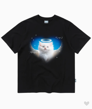 韓國 Video Jockey Angel Cat T-Shirt【VJ041】