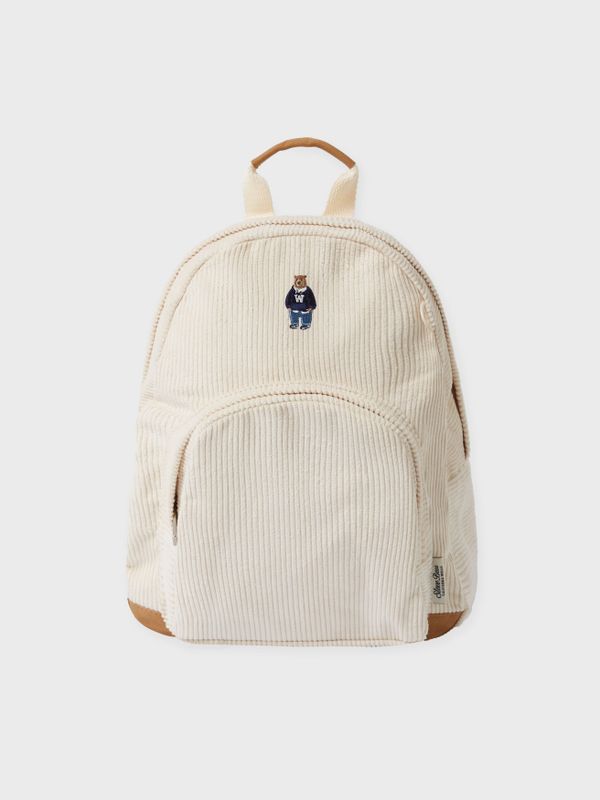 韓國 Who.A.U Corduroy Medium Backpack【WA201】