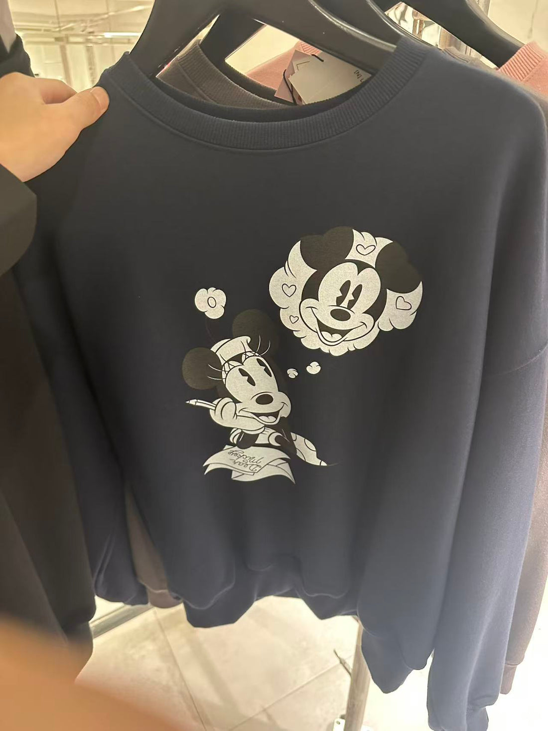 韓國 Nick Nicole Love Logo Disney Minnie Mouse Sweatshirt【NK081】