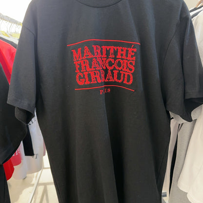 韓國 Marithe Francois Girbaud 刺繡款 UNISEX T-SHIRTS (獨家款)【MF552】