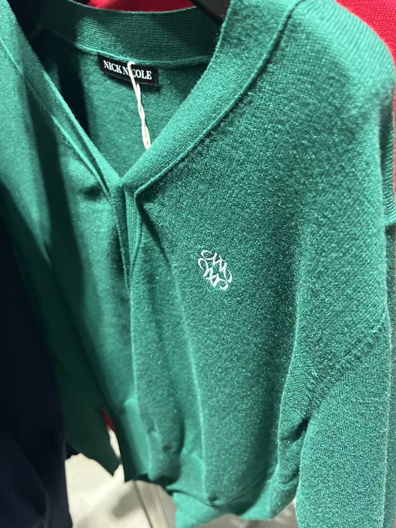 韓國 Nick Nicole Logo Quality Cardigan【NK053】