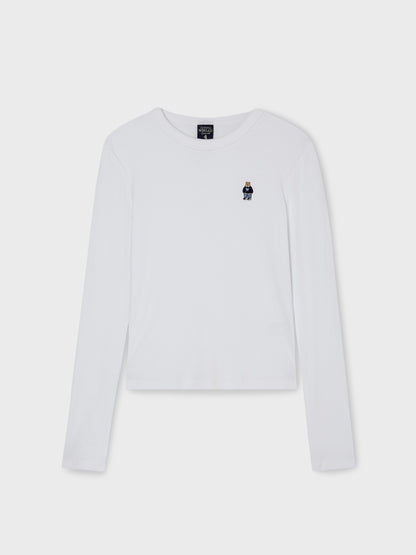 韓國 WhoAU Steve Ribbed Long Sleeve T-shirt【WA248】