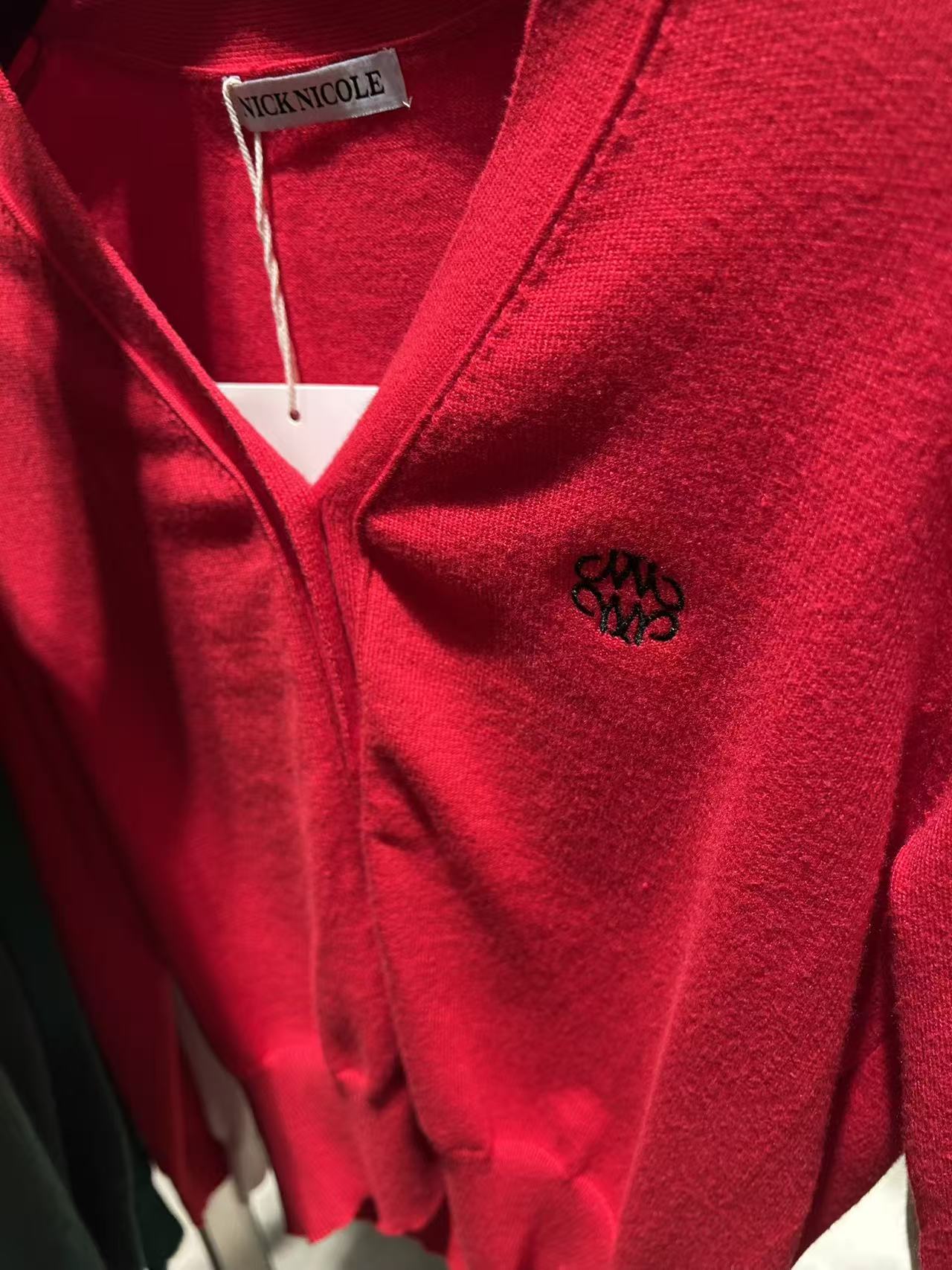 韓國 Nick Nicole Logo Quality Cardigan【NK053】