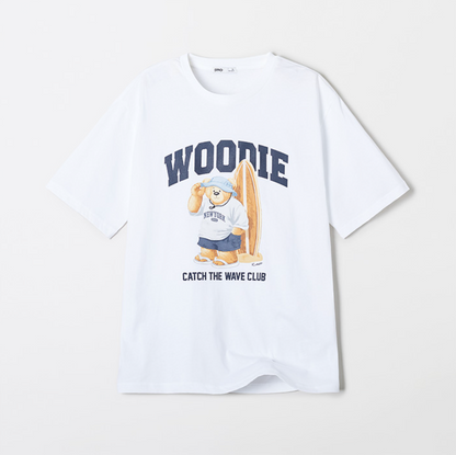 韓國 SPAO Surfing Heritage Short Sleeve T-Shirt【SP185】