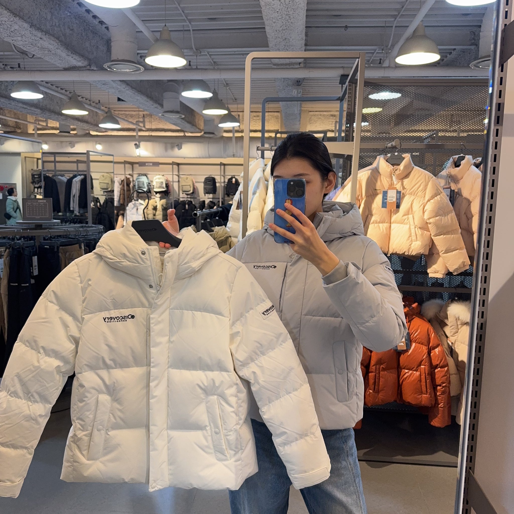 韓國 Discovery Goose Down Women's Short Padding (鵝絨)【DY187】