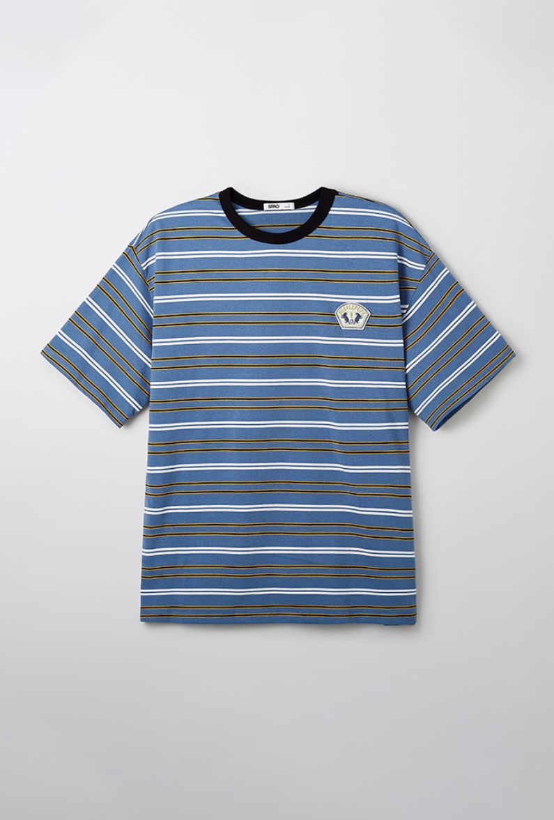韓國 SPAO Striped Short Sleeve T-Shirt【SP176】