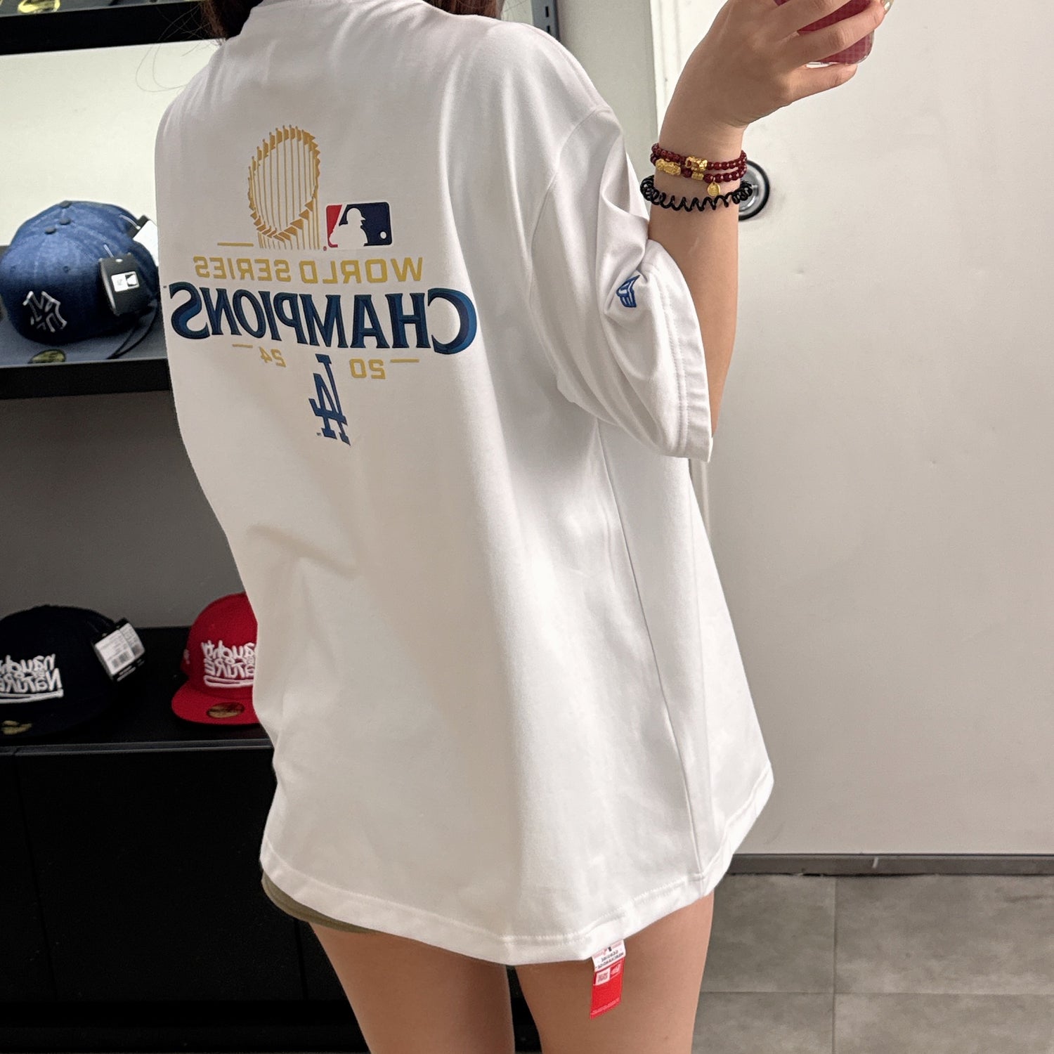 韓國 New Era MLB LA Dodgers World Series Champions T-Shirt【NE200】