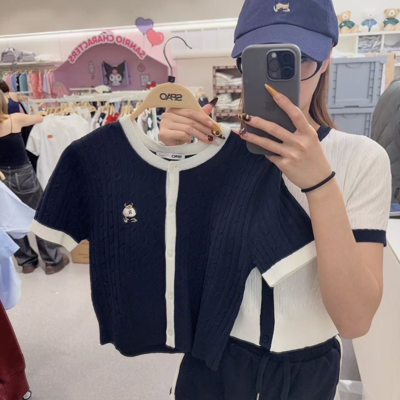 【現貨】韓國 SPAO Cable Crop Cardigan【SP085】