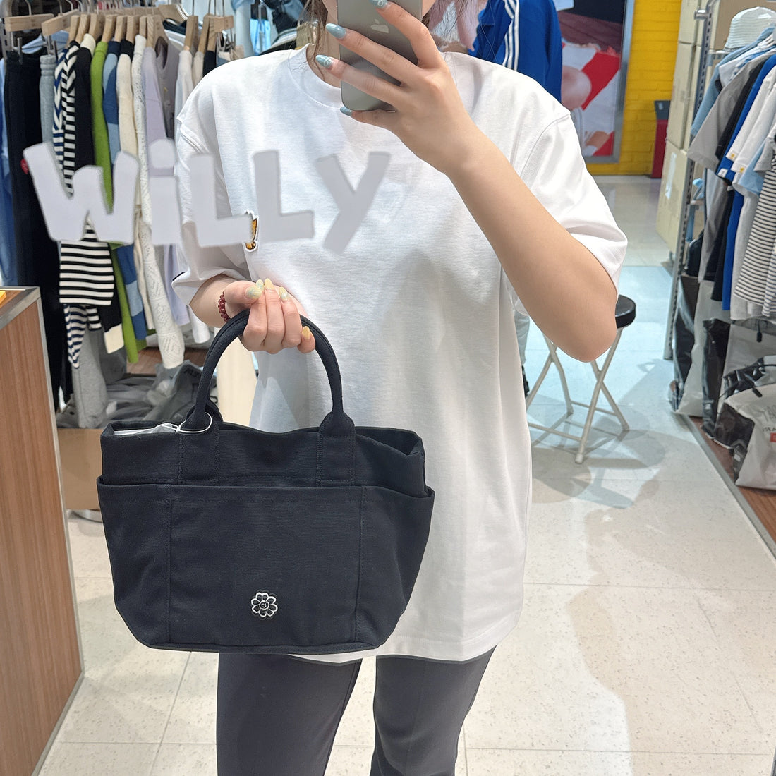 韓國 Wacky Willy Windbreaker mesh drawstring bag【WW241】