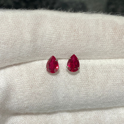 日本直送 天使之淚紅寶石耳釘【JS378】