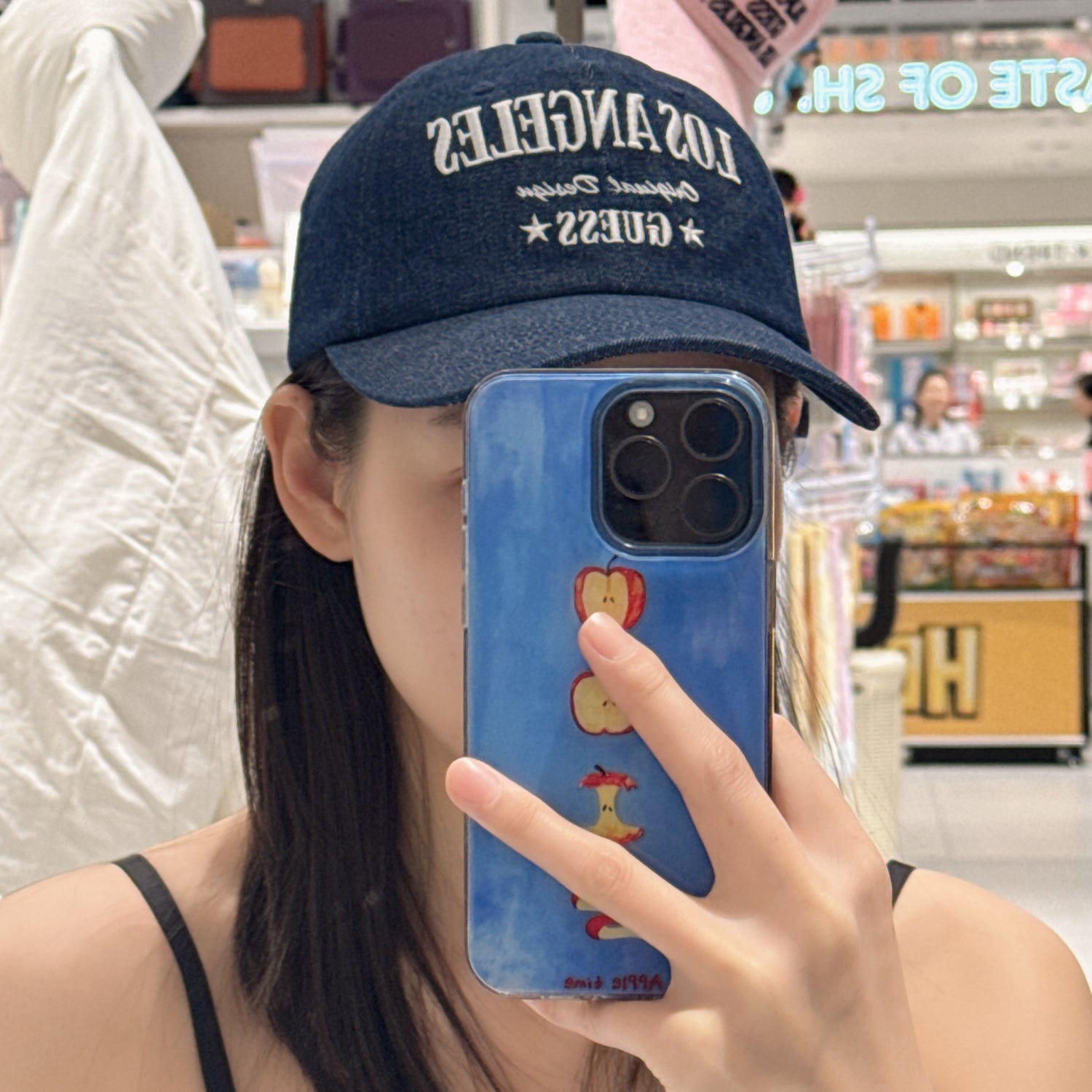 韓國 Guess Denim Washed Cap【GU035】