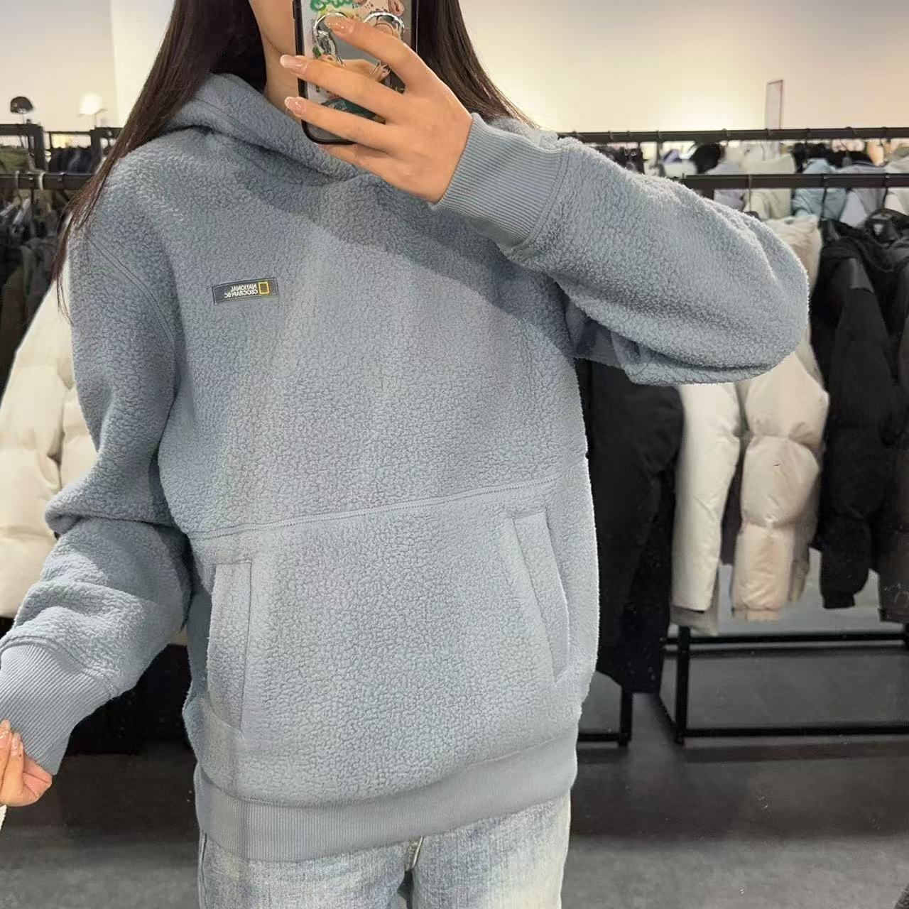 【現貨】韓國 National Geographic Wica Fleece Hoodie【NG418】