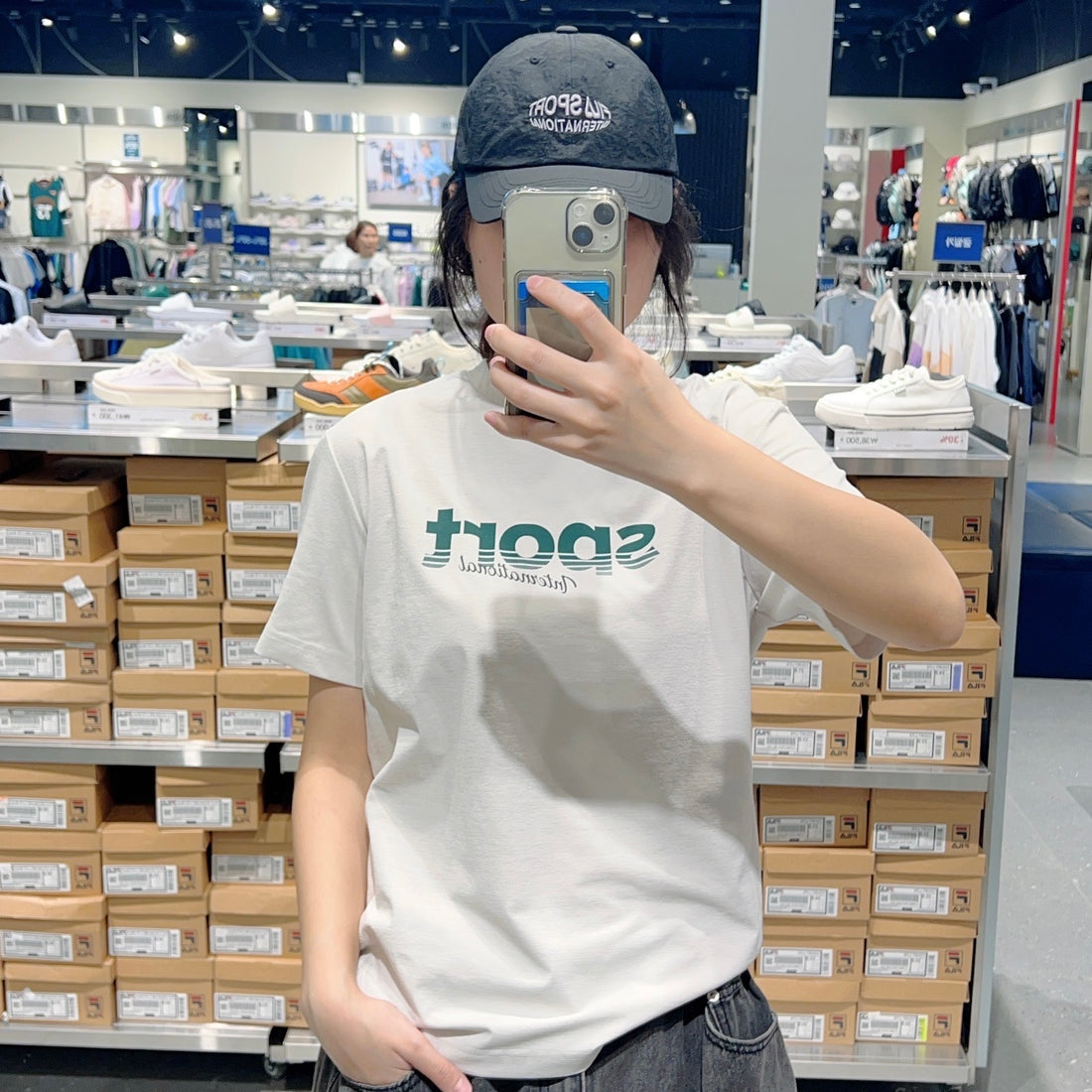 韓國 FILA Graphic Print Cut Cool T-Shirt【FA297】
