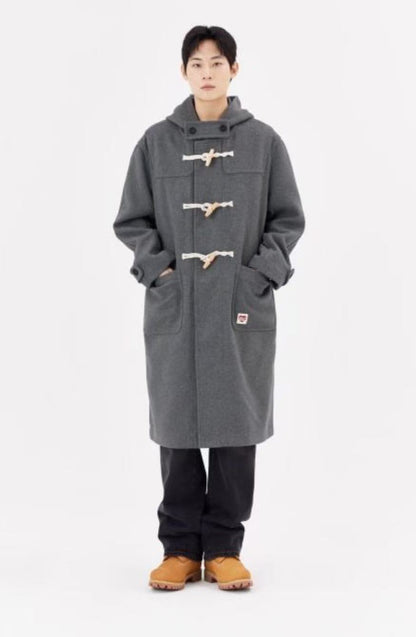韓國 Mark Gonzales Heart Collection Hooded Duffle Long Coat【MG208】