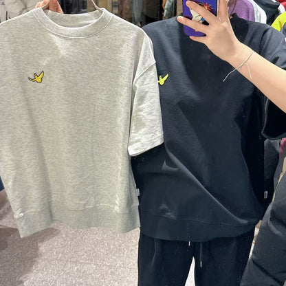 韓國 Mark Gonzales Angel Wappen Short Sleeve Sweatshirt【MG221】