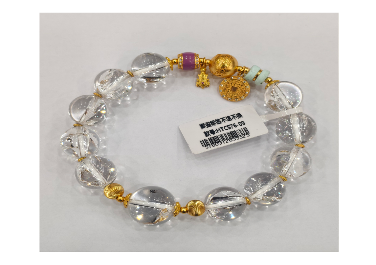 S925白水晶利姆利亞手串【SE522】