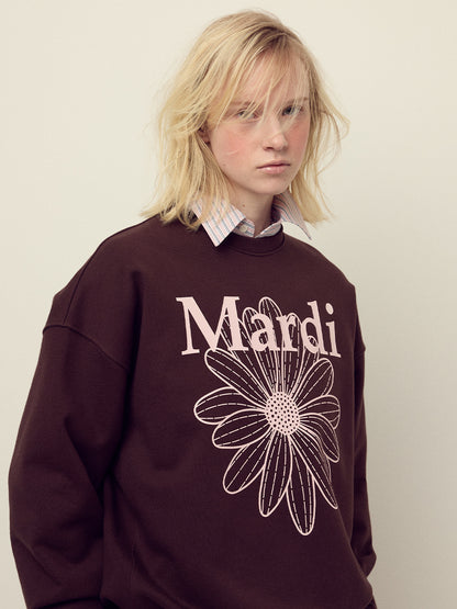 韓國 Mardi Mercredi SWEATSHIRT FLOWERMARDI【MM010】